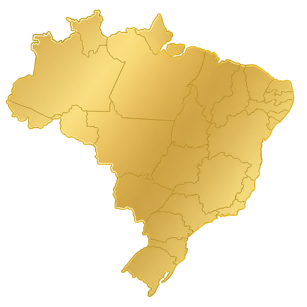 Mapa ilustrativo do Brasil — a UNECAD atende todo o país